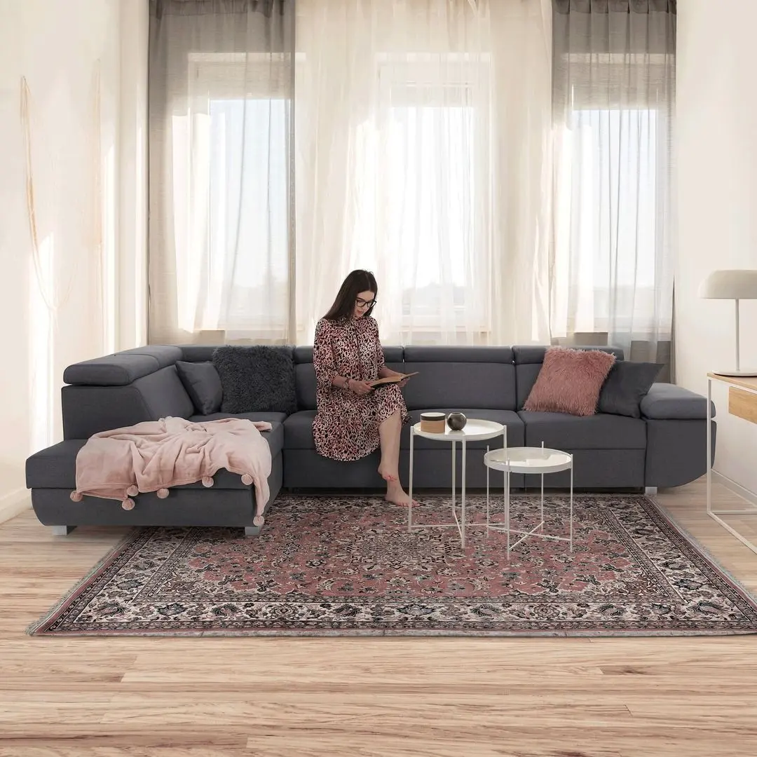 Canapea de colt extensibila Tempo Kondela Mavis Left (Dark Gray) - 6
