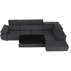 Диван угловой раскладной Tempo Kondela Mavis Right (Dark Gray) Thumb