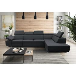 Диван угловой раскладной Tempo Kondela Mavis Right (Dark Gray) Thumb