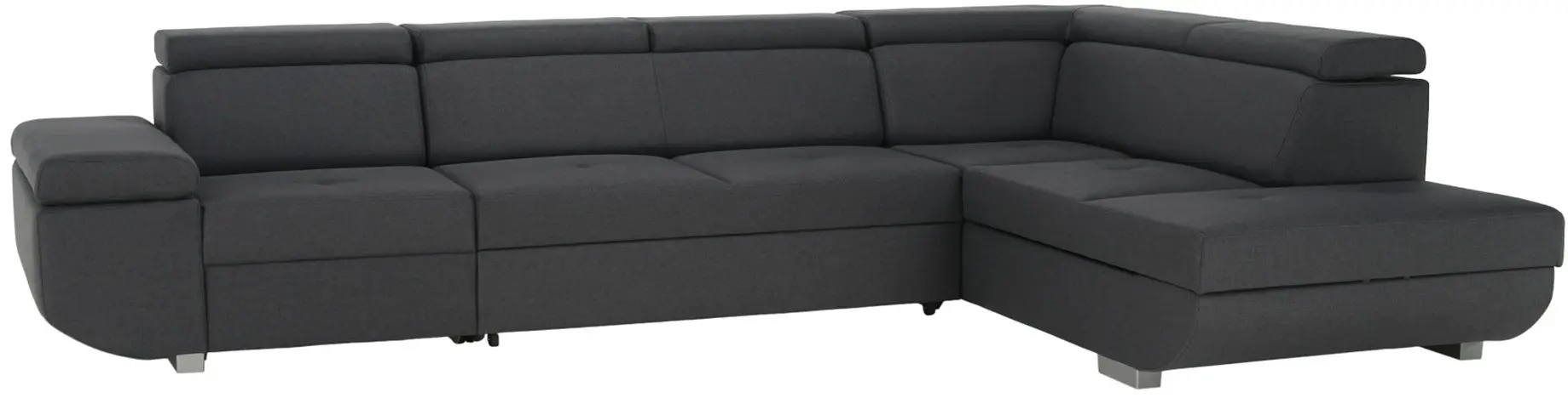 Диван угловой раскладной Tempo Kondela Mavis Right (Dark Gray)