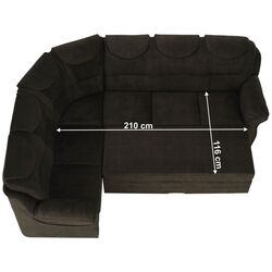 Canapea de colt extensibila Tempo Kondela Morag Left (Brown) Thumb