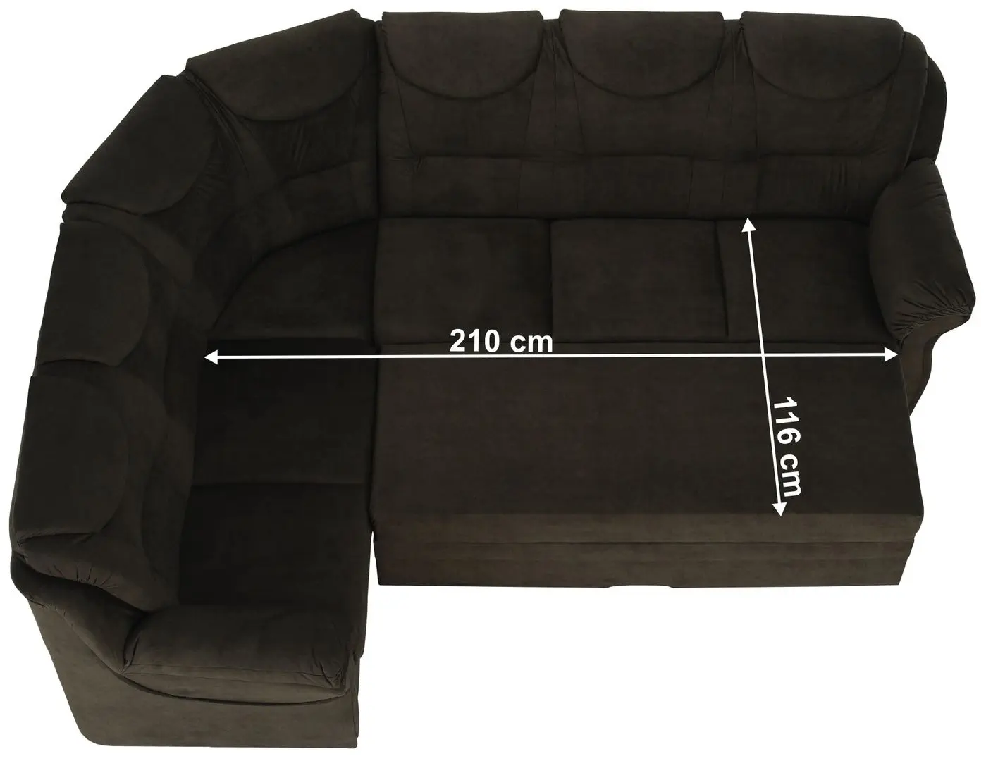 Canapea de colt extensibila Tempo Kondela Morag Left (Brown) - 3