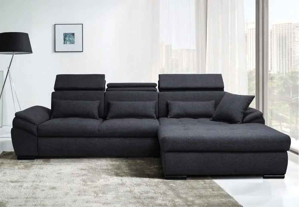 Canapea de colt extensibila Tempo Kondela Natik New Right (Gray) - 3