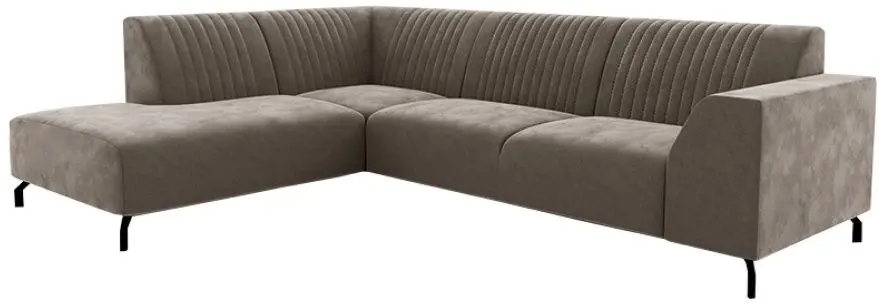 Canapea de colt extensibila Tempo Kondela Prity Roh Left (Light Brown) - 3