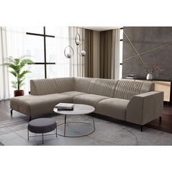 Диван угловой раскладной Tempo Kondela Prity Roh Left (Light Brown)