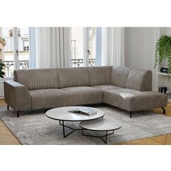 Диван угловой раскладной Tempo Kondela Prity Roh Right (Light Brown)