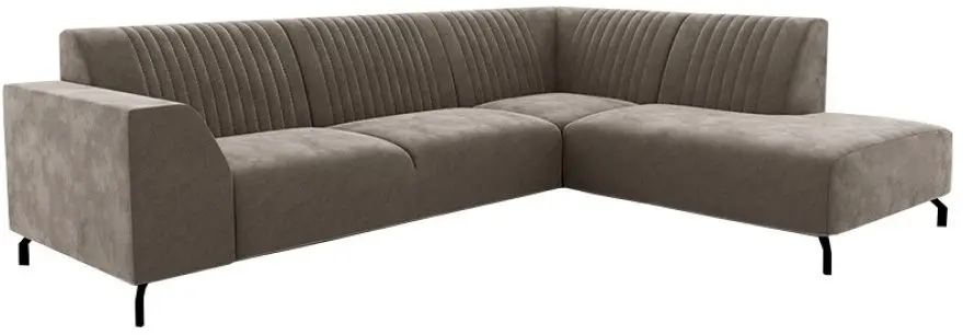 Диван угловой раскладной Tempo Kondela Prity Roh Right (Light Brown) - 4