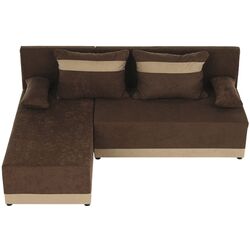 Диван угловой раскладной Tempo Kondela Romand (Brown/Beige) Thumb