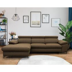 Диван угловой раскладной Tempo Kondela Sanil Roh Left (Brown)
