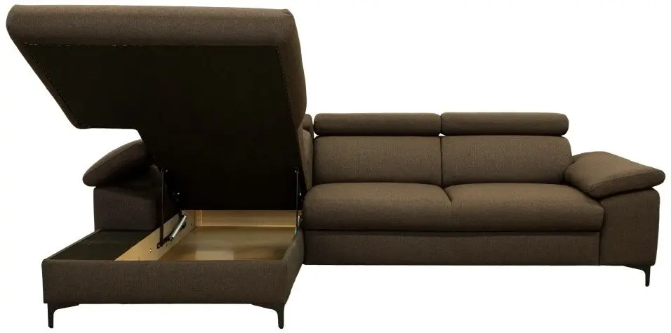 Диван угловой раскладной Tempo Kondela Sanil Roh Left (Brown) - 4