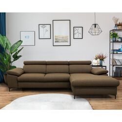 Диван угловой раскладной Tempo Kondela Sanil Roh Right (Brown)