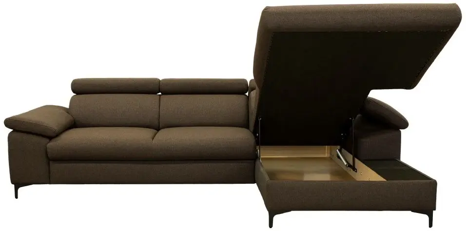 Диван угловой раскладной Tempo Kondela Sanil Roh Right (Brown) - 4