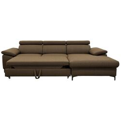 Диван угловой раскладной Tempo Kondela Sanil Roh Right (Brown) Thumb