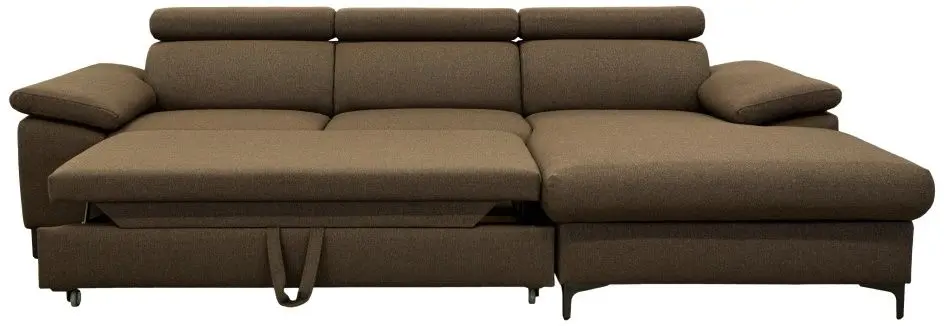 Диван угловой раскладной Tempo Kondela Sanil Roh Right (Brown) - 6