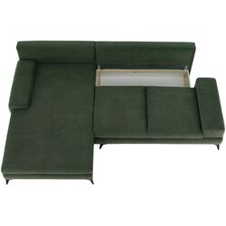 Canapea de colt extensibila Tempo Kondela Selby Left (Dark Green) Thumb
