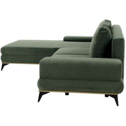 Canapea de colt extensibila Tempo Kondela Selby Left (Dark Green) Thumb