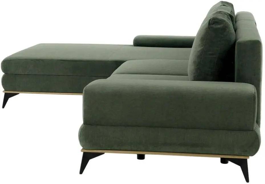 Canapea de colt extensibila Tempo Kondela Selby Left (Dark Green) - 7