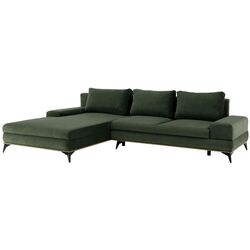 Canapea de colt extensibila Tempo Kondela Selby Left (Dark Green) Thumb
