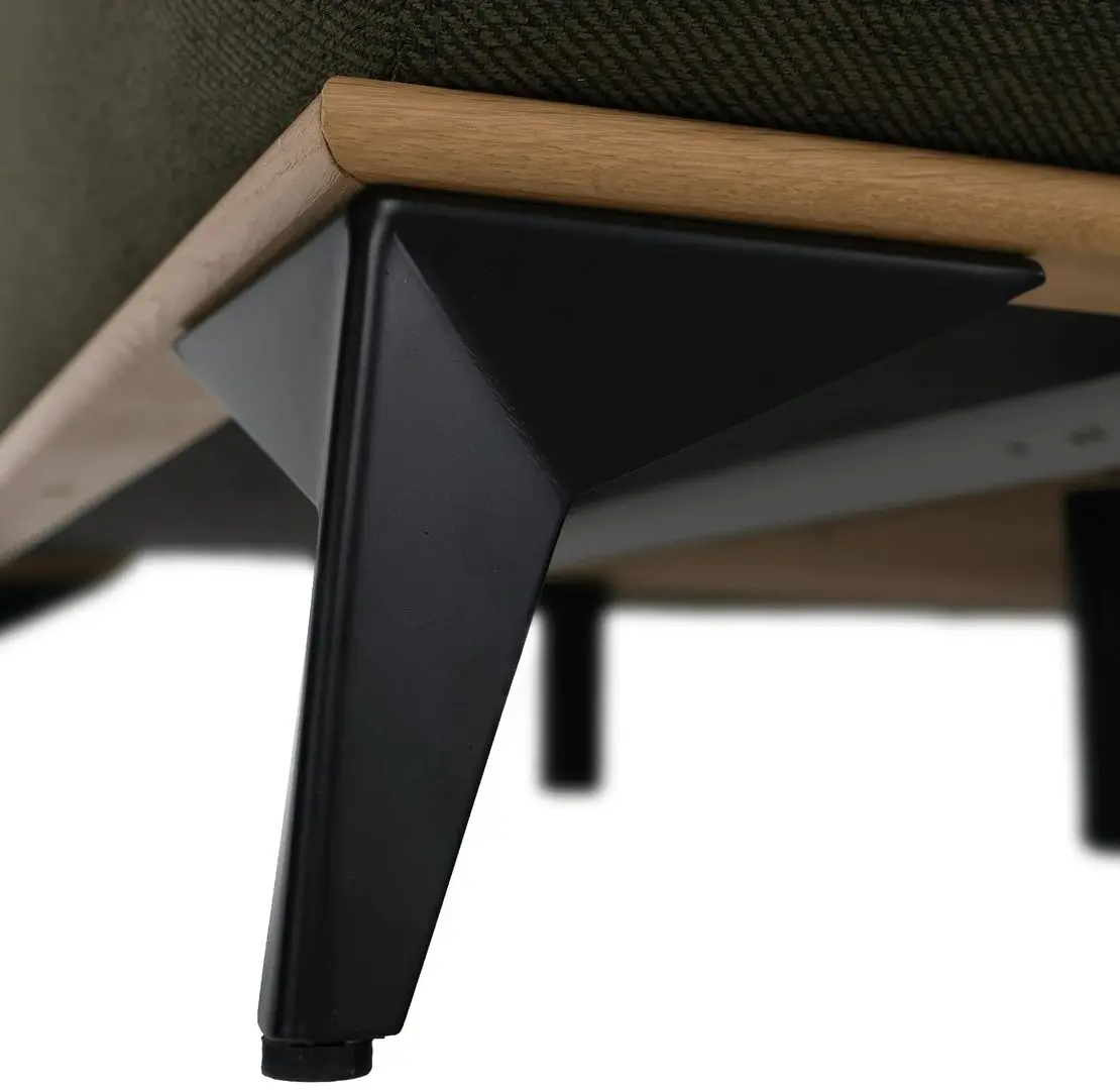 Canapea de colt extensibila Tempo Kondela Selby Right (Dark Green) - 11