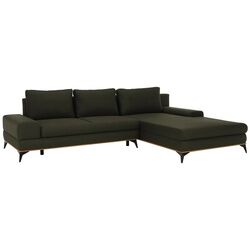 Canapea de colt extensibila Tempo Kondela Selby Right (Dark Green) Thumb