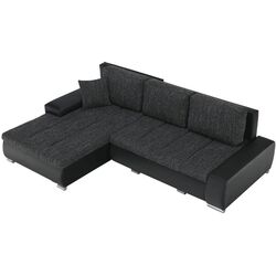 Canapea de colt extensibila Tempo Kondela Tramp (Black) Thumb