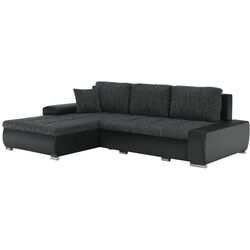 Canapea de colt extensibila Tempo Kondela Tramp (Black)