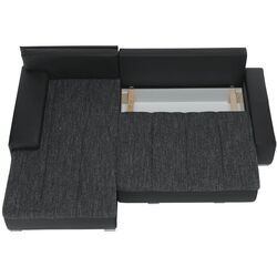 Canapea de colt extensibila Tempo Kondela Tramp (Black) Thumb