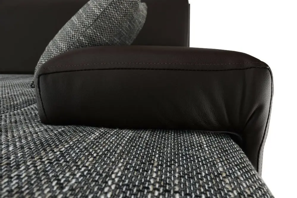 Canapea de colt extensibila Tempo Kondela Tramp (Brown/Gray)