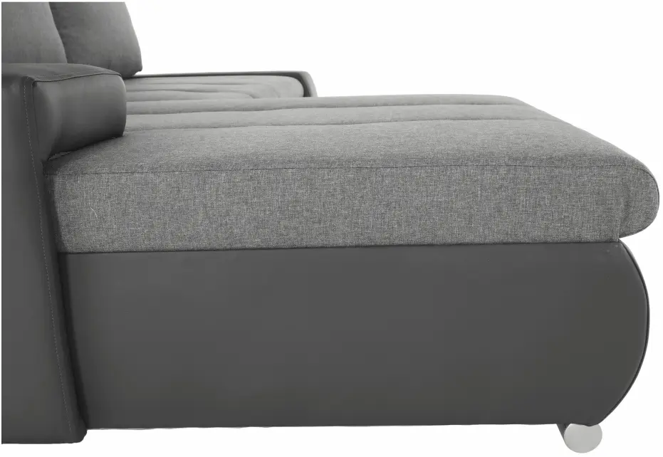 Canapea de colt extensibila Tempo Kondela Tramp (Gray)