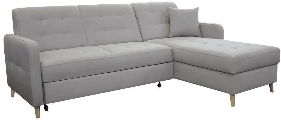 Canapea de colt extensibila Tempo Kondela Visby (Gray)