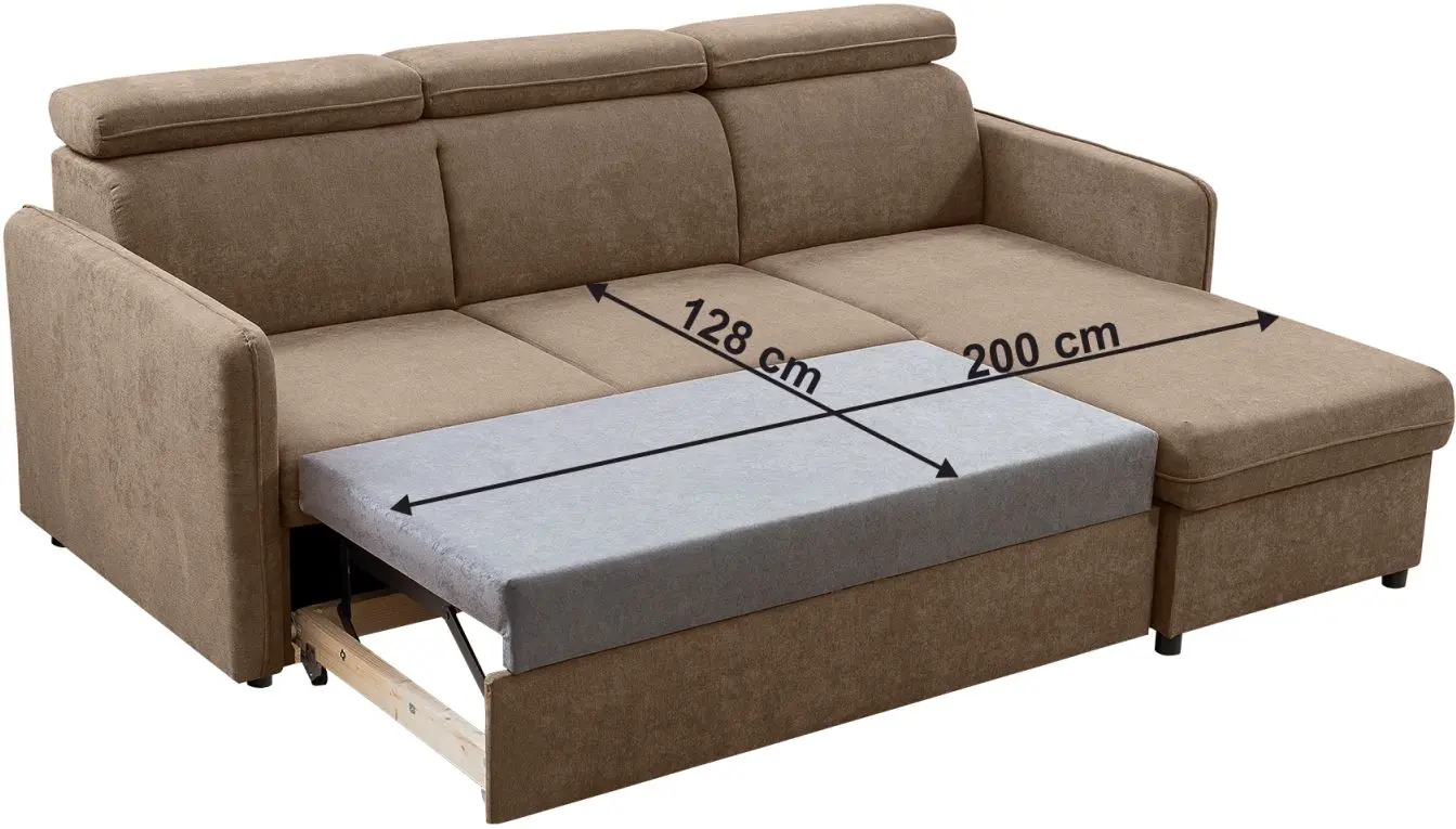 Canapea de colt Tempo Kondela Alechandro A Roh Enjoy New 37 (Taupe)