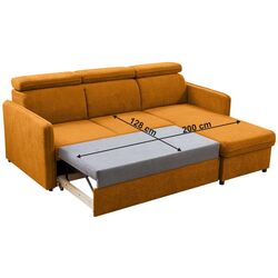 Canapea de colt Tempo Kondela Alechandro A Roh (Mustard) Thumb