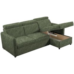 Canapea de colt Tempo Kondela Alechandro B Roh (Green) Thumb