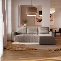 Диван угловой Tempo Kondela Apel Roh Right (Gray Beige)