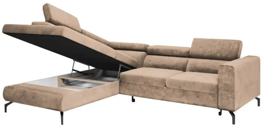 Canapea de colt Tempo Kondela Baltik Roh Left (Grey Brown)