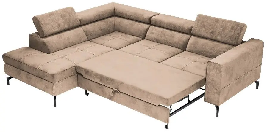 Canapea de colt Tempo Kondela Baltik Roh Left (Grey Brown)