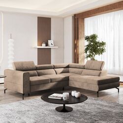 Canapea de colt Tempo Kondela Baltik Roh Right Element 06 (Grey Brown)