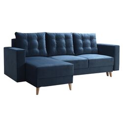 Canapea de colt Tempo Kondela Bleky Roh Left (Blue) Thumb