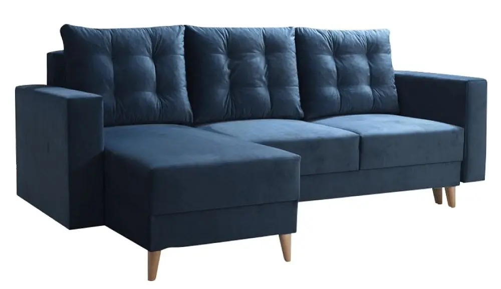 Canapea de colt Tempo Kondela Bleky Roh Left (Blue) - 3