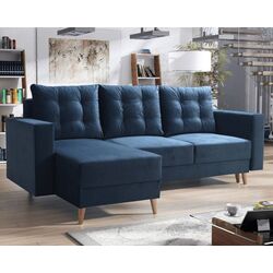 Canapea de colt Tempo Kondela Bleky Roh Left (Blue) Thumb