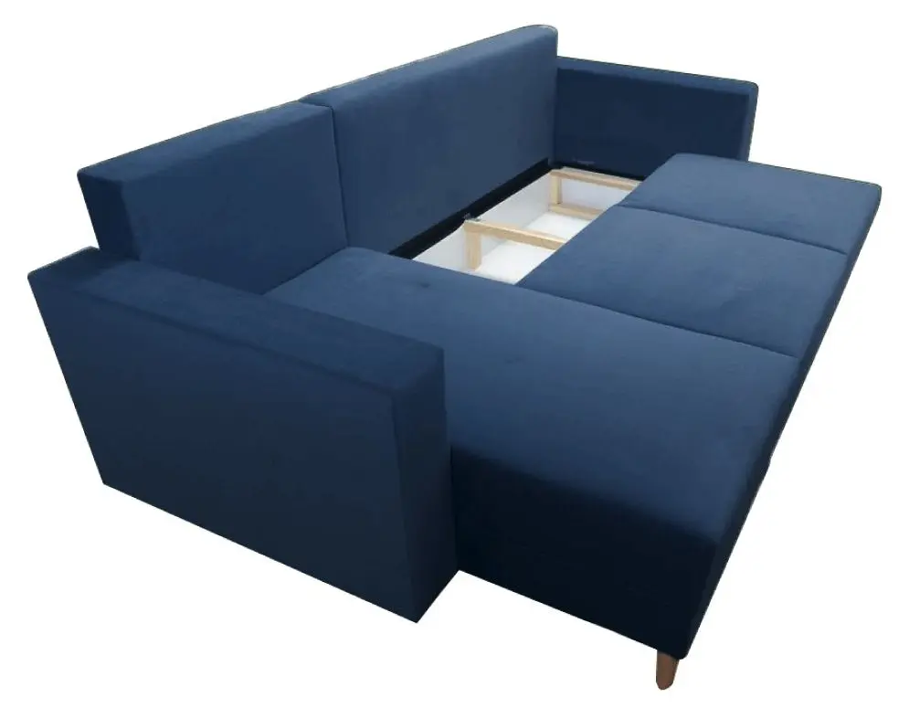 Canapea de colt Tempo Kondela Bleky Roh Left (Blue) - 4