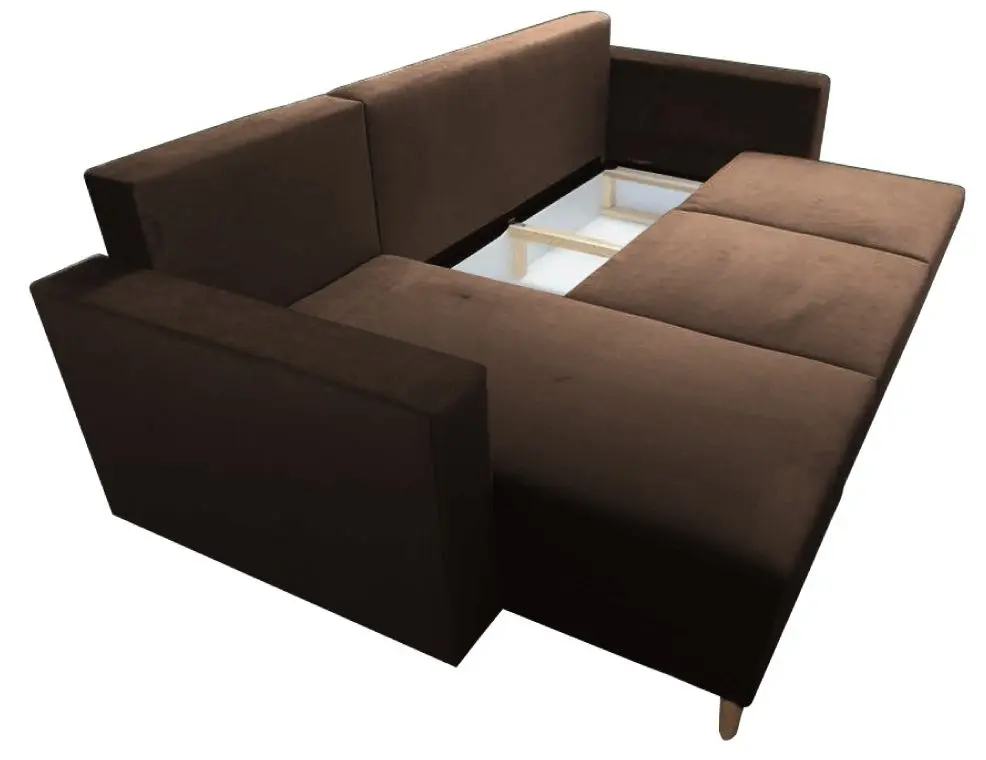Canapea de colt Tempo Kondela Bleky Roh Left (Brown) - 2
