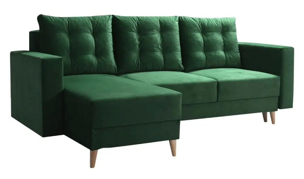 Canapea de colt Tempo Kondela Bleky Roh Left (Green)