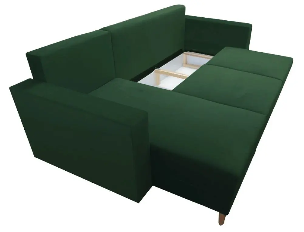 Canapea de colt Tempo Kondela Bleky Roh Left (Green)