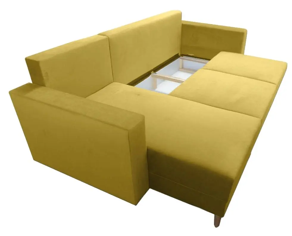Canapea de colt Tempo Kondela Bleky Roh Left (Yellow)