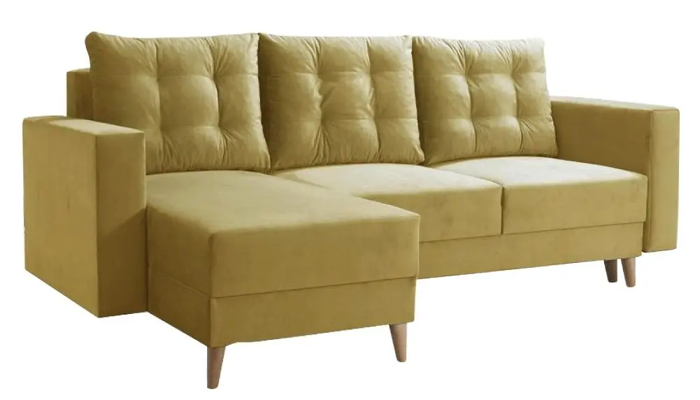 Canapea de colt Tempo Kondela Bleky Roh Left (Yellow)
