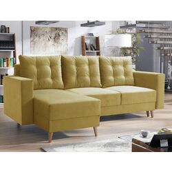 Canapea de colt Tempo Kondela Bleky Roh Left (Yellow)