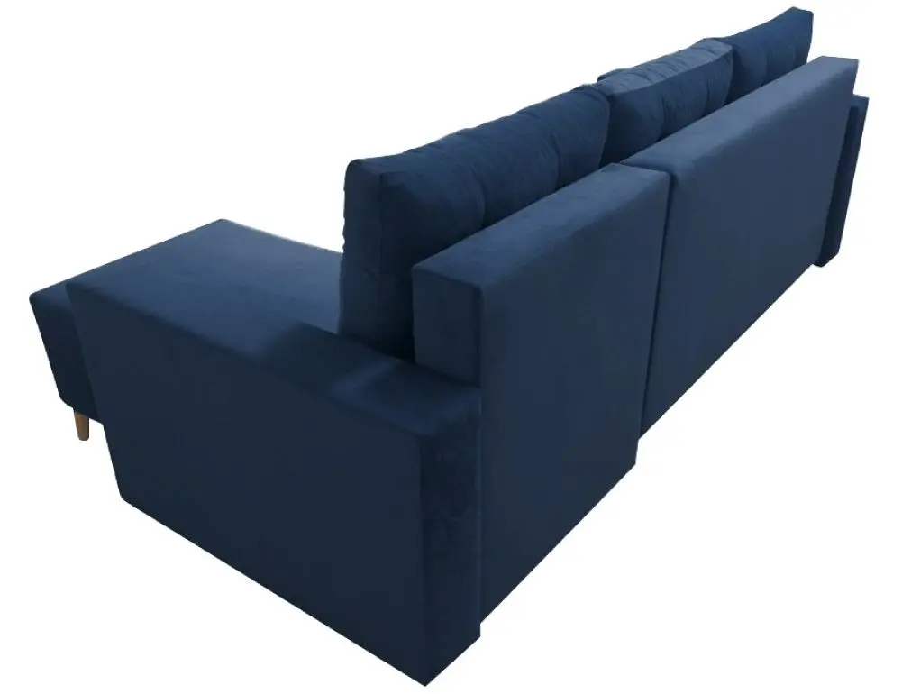 Canapea de colt Tempo Kondela Bleky Roh Right (Blue)