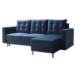 Canapea de colt Tempo Kondela Bleky Roh Right (Blue) Thumb