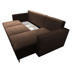 Canapea de colt Tempo Kondela Bleky Roh Right (Brown) Thumb